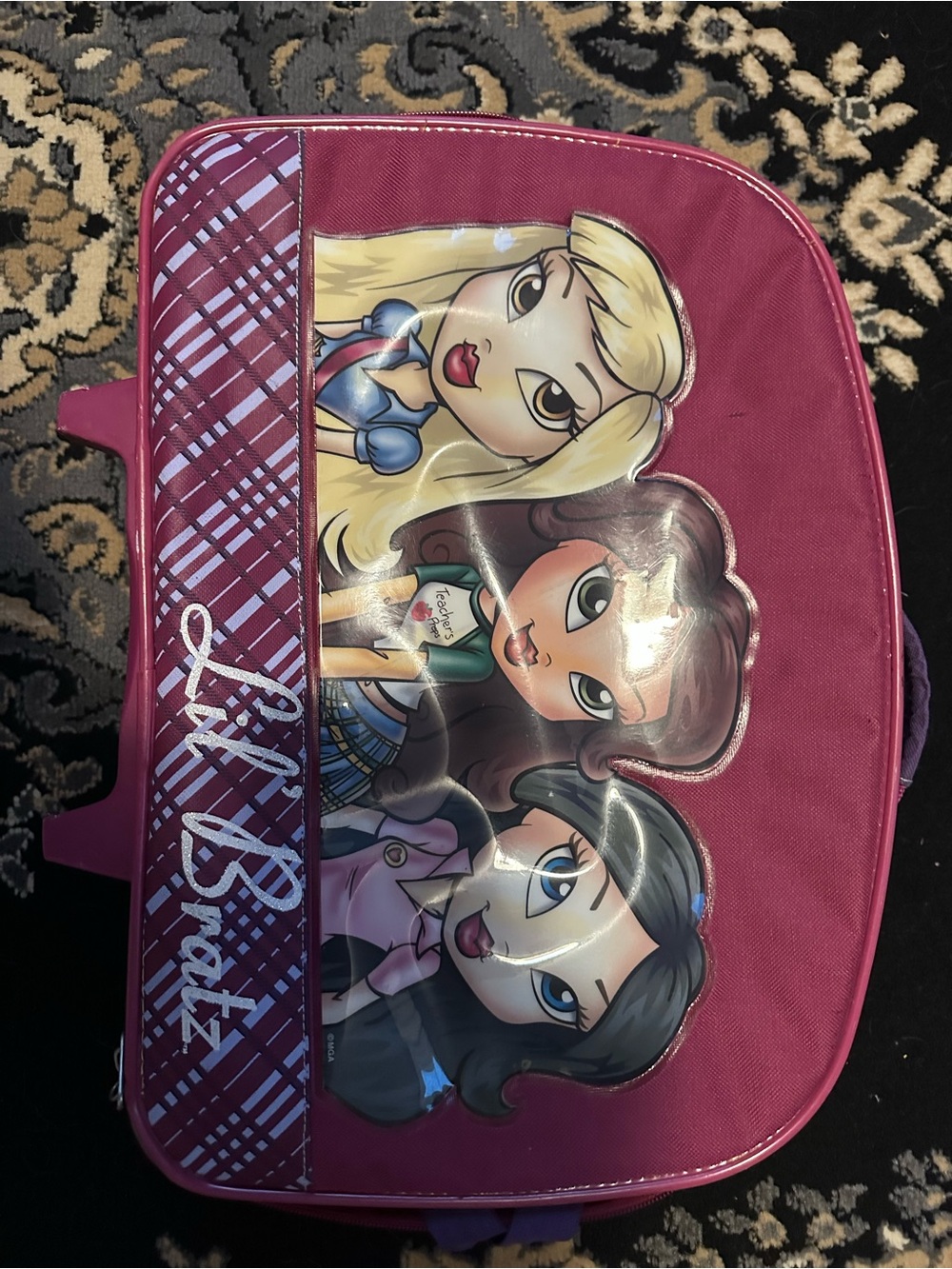 Girls Pink Character School Backpack Case
